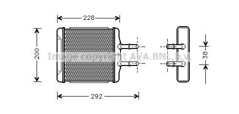 AVA QUALITY COOLING šilumokaitis, salono šildymas DWA6027